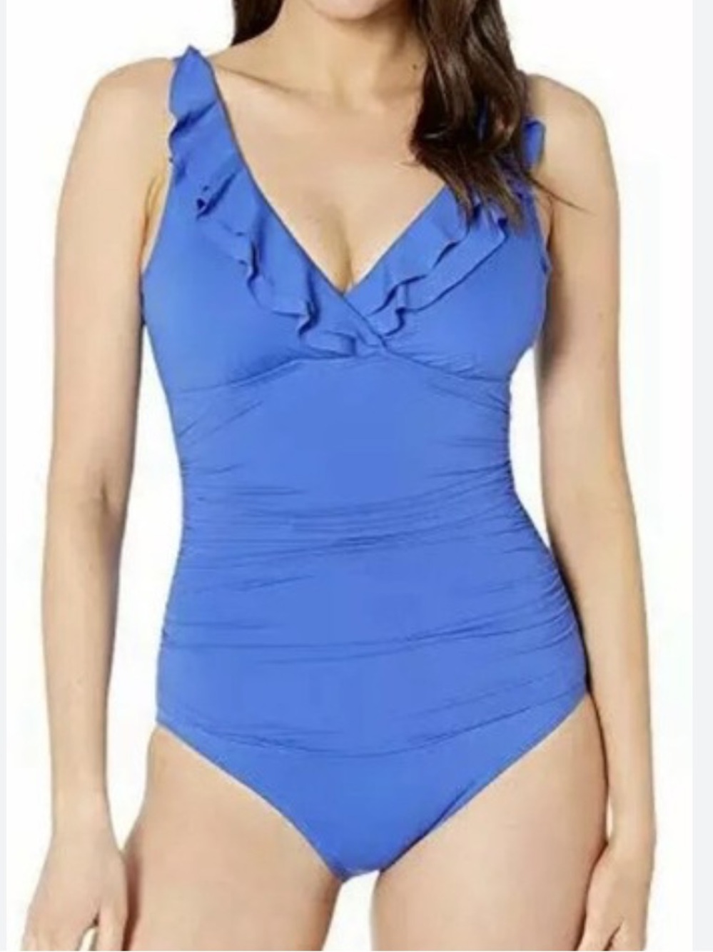 Lauren Ralph Lauren One Piece Blue Swimsuit